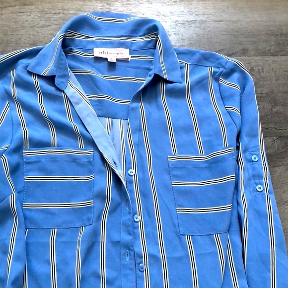 Philosophy Collared Blouse - Picture 2 of 7